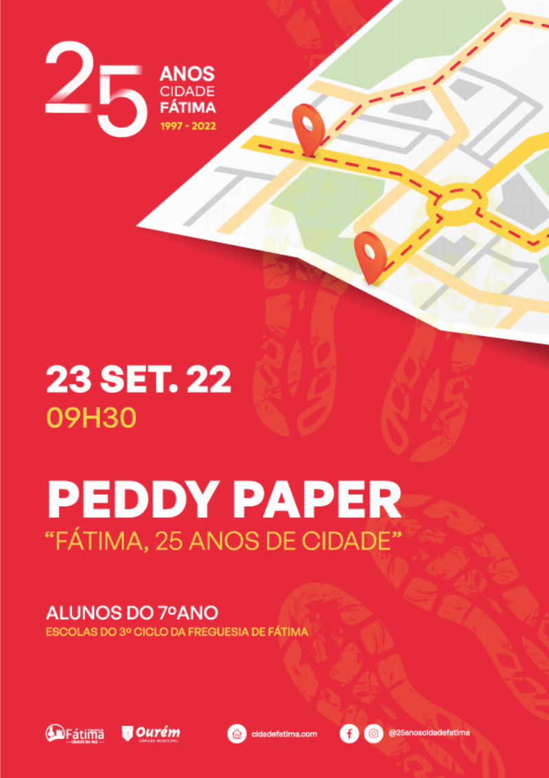 Peddy Paper "Fátima - 25 anos de Cidade"